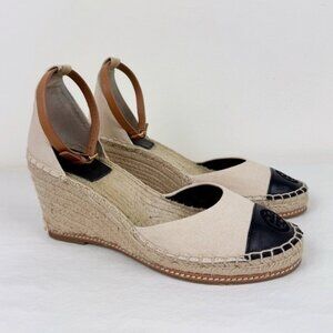 Tory Burch Color-Block Espadrille Wedges
